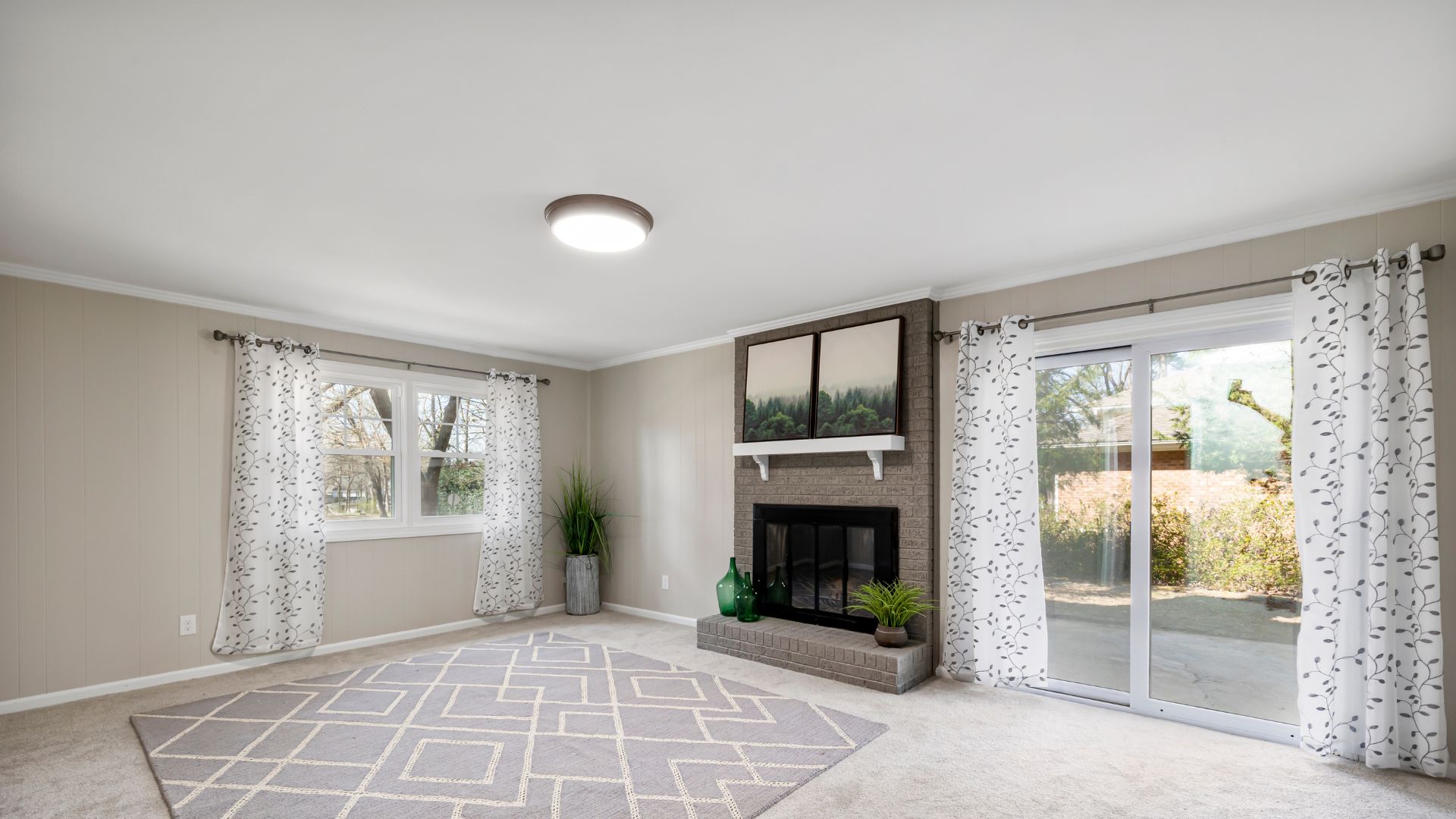 Clean living room
